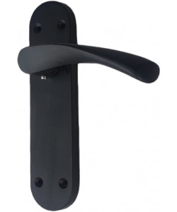 Astrid Door Handles On Backplate Matt Black Finish 182mm x 45mm Backplate - Golden Grace…