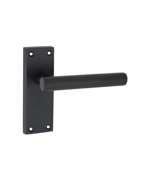 4 Pair of Victorian Straight T-Bar Handle Latch Door Handles Black Matt Black with 120mm x 40mm Backplate 4 Pair of Victorian Straight T-Bar Handle Latch Door Handles Black Matt Black with 120mm x 40mm Backplate