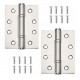 6 Pairs of Heavy Duty 4" Fire Rated Door Ball Bearing Hinges Grade 13