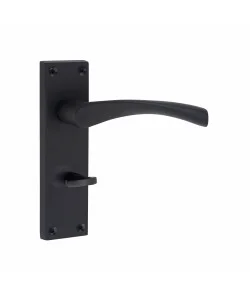 Golden Grace Victorian Astrid Door Handle Matt Black Bathroom WC Toilet Door Handles Complete with (GG) 64mm Bathroom Mortise Lock 150mm x 40mm Backplate Golden Grace Victorian Astrid Door Handle Matt Black Bathroom WC Toilet Door Handles Complete with (GG) 64mm Bathroom Mortise Lock 150mm x 40mm Backplate
