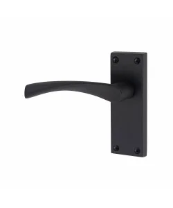 Golden Grace 5 Pair of Victorian Scroll Astrid Handle Latch Door Handles Matt Black with 120mm x 40mm Backplate Golden Grace 5 Pair of Victorian Scroll Astrid Handle Latch Door Handles Matt Black with 120mm x 40mm Backplate