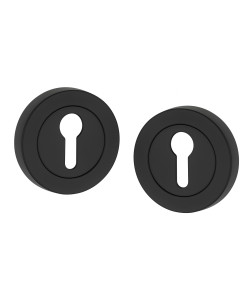 Key Hole on Rose Escucheon for Normal 3/5 Lever Sash Lock Matt Black Finish - Golden Grace