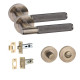 Straight T-Bar Knurled Bathroom Door Handle Set with Knurled Design Thumbturn and Dead Bolt Lock Antique Brass Straight T-Bar Knurled Bathroom Door Handle Set with Knurled Design Thumbturn and Dead Bolt Lock Antique Brass