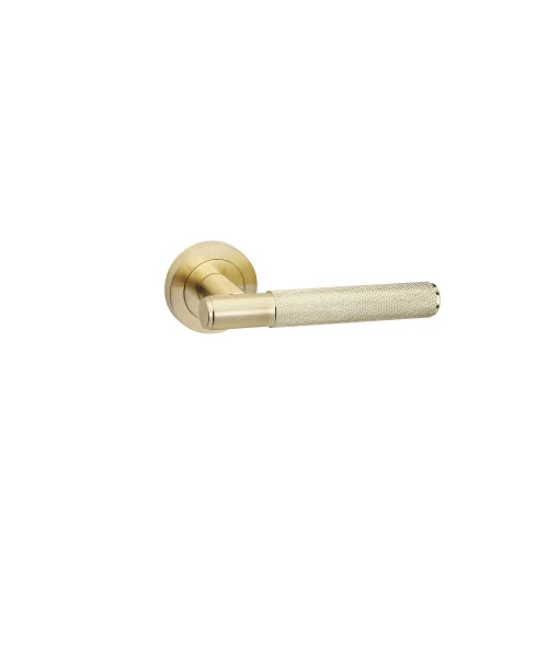 1 Pair Knurled T-Bar Door Handles Satin Brass Finish - Golden Grace 1 Pair Knurled T-Bar Door Handles Satin Brass Finish - Golden Grace