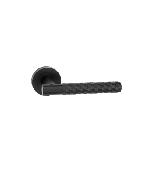 Golden Grace 5 Pair Knurled Hex Cut T-Bar Door Handles Matt Black Finish Golden Grace 5 Pair Knurled Hex Cut T-Bar Door Handles Matt Black Finish