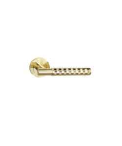 Golden Grace 1 Set Knurled Hex Cut T-Bar Door Handles with Latch and Ball Bearing Hinges Satin Brass Finish Golden Grace 1 Set Knurled Hex Cut T-Bar Door Handles with Latch and Ball Bearing Hinges Satin Brass Finish