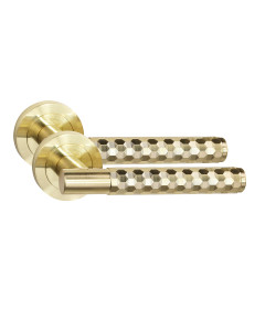 Golden Grace Knurled Hex Cut T-Bar Bathroom Door Handle Set Thumbturn and Mortise Lock BB Hinges Satin Brass Golden Grace Knurled Hex Cut T-Bar Bathroom Door Handle Set Thumbturn and Mortise Lock BB Hinges Satin Brass