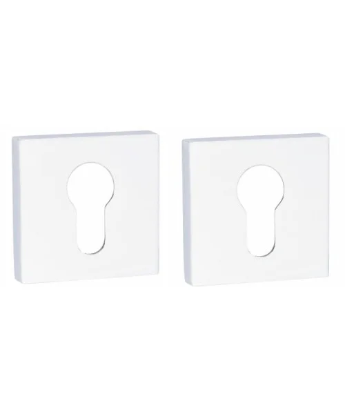 Euro Key Hole Cover Escucheon Premium Square Rose for Lima Polished Chrome Finish Euro Key Hole Cover Escucheon Premium Square Rose for Lima Polished Chrome Finish