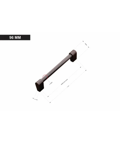 Thor Design Knurled Cabinet Cupboard Wardrobe Pull Handle Matt Black Finish Various Sizes 96mm 160mm 224mm 288mm Thor Design Knurled Cabinet Cupboard Wardrobe Pull Handle Matt Black Finish Various Sizes 96mm 160mm 224mm 288mm