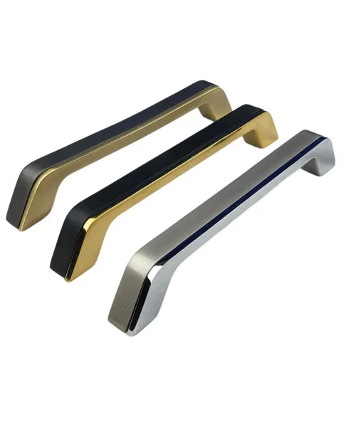 Zeta Cabinet Cupboard Wardrobe Pull Handle Dual Finish Satin Nickel / Polished Chrome Sizes 96mm 160mm 224mm 288mm Zeta Cabinet Cupboard Wardrobe Pull Handle Dual Finish Satin Nickel / Polished Chrome Sizes 96mm 160mm 224mm 288mm