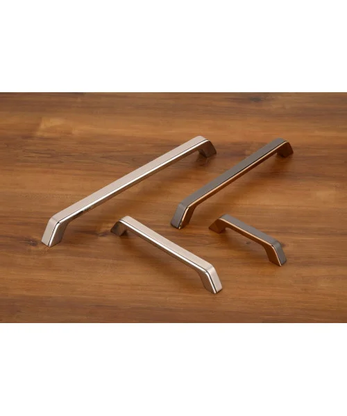 Zeta Cabinet Cupboard Wardrobe Pull Handle Dual Finish Satin Nickel / Polished Chrome Sizes 96mm 160mm 224mm 288mm Zeta Cabinet Cupboard Wardrobe Pull Handle Dual Finish Satin Nickel / Polished Chrome Sizes 96mm 160mm 224mm 288mm