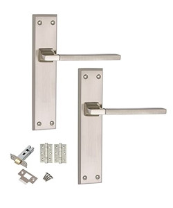 Duo Finished Aztec Door Handles er Backplate Lever Latch Handle 200mm x 42mm Ball Bearing Hinges, 2.5" Tubular Latch Duo Finished Aztec Door Handles er Backplate Lever Latch Handle 200mm x 42mm Ball Bearing Hinges, 2.5" Tubular Latch