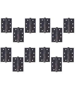 6 Pairs Heavy Duty 4" Fire Door Ball Bearing Hinges Grade 11 6 Pairs Heavy Duty 4" Fire Door Ball Bearing Hinges Grade 11