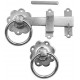 Galvanized Silver Finish Gate Ring Plain Latch Pack Catch Metal for Outdoor Gates - Golden Grace