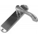 Satin Chrome Door Handles Lever, Lock or Bathroom Pair Of New (Lever Latch)