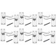 6 x Pairs of Victorian Scroll Polished Chrome Lever Latch Door Handles 120mm Long Premium Quality - Golden Grace