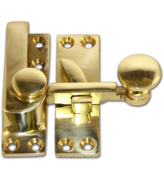Brass Arm Sash Window Fastener (Pack of 1)