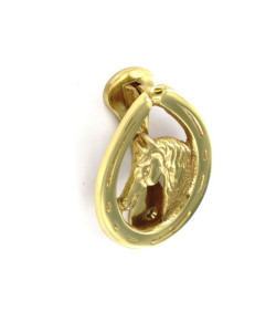 Golden Grace S2271 Horse Head Knocker face fix 100mm, Gold