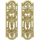 Solid Brass Finger Push Plate Quality Ornate Antique Design Style Door Handle