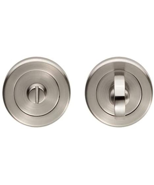 Stainless Steel Turn & Release Set for Bathroom Lock - Toilet Door Thumb Twist - Golden Grace
